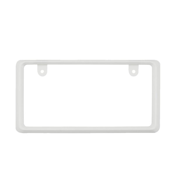 画像3: 【純正タイプ】NanoSight ナンバーフレーム グロスホワイト 10枚セット (3)